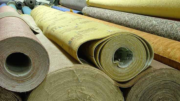 rolls of carpet